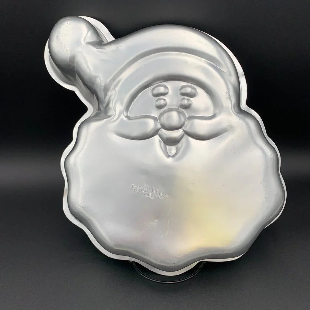 Wilton Santa Cake Pan‎ 2105-3310 Aluminum Christmas Holiday Baking Mold Vtg 1996